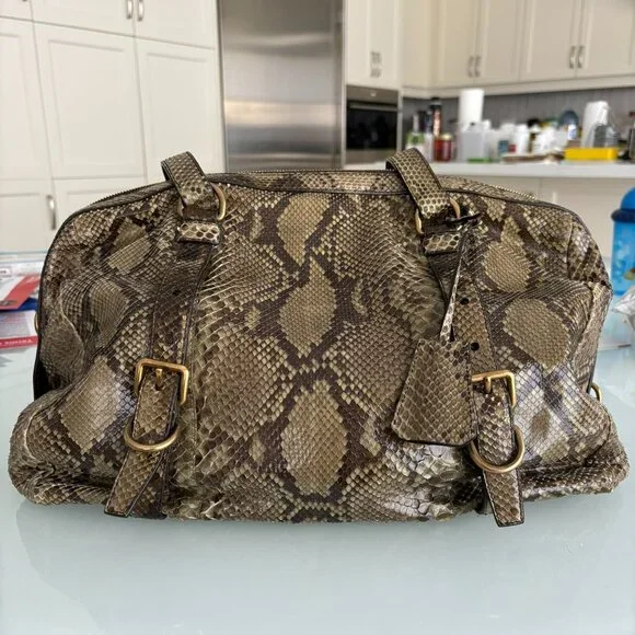 Prada Python Swarovski Shoulder Bag BL0579 Pitone Pietre - Picture 2 of 12